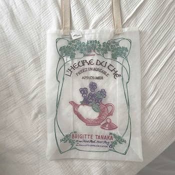 ブリジット タナカ　ミャクミャク　オーガンジーバッグ　刺繍　BRIGITTETA Amazon.co.jp: Brigitte Tanaka 刺繍 オーガンジー トートバッグ